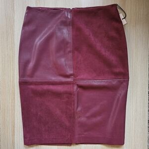 Burgundy Pencil Skirt
